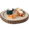Vintiquewise Wood Tree Bark Indented Display Tray Serving Plate Platter Charger - 16 Inch Dia QI003840-16 - alternate 1